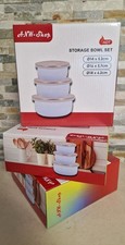 Emaille schüssel set drei - set, in