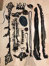 Antik Spitze u Glasperlen