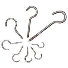 5-100x Schraubhaken Edelstahl