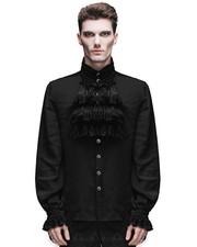 Devil Fashion Herren Shirt Oberteil Schwarz Gothic Steampunk Victorian Regency Aristocrat
