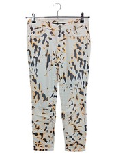 MARC CAIN SPORTS Five-Pocket-Hose Damen Hose Gr. DE 38 blassgelb-schwarz-weiß