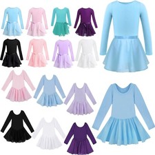 Ballettkleid Mädchen Ballett Trikot Tanz Baumwolle Kinder Gymnastik Ballettanzug