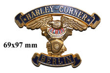 Harley - Corner Berlin Aufkleber Aluminium Ansticker Aufkleber Pin Sammler Stück