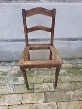 alter Biedermeier Holzstuhl
