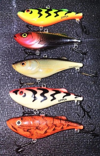 Five pieces salmo zipper - salmo, cm