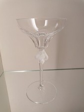 Lalique Roxane Champagnerglas Glas Sektschale H 21,5cm 1. Wahl Top Zustand