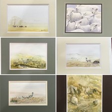 Original Aquarell Gemälde