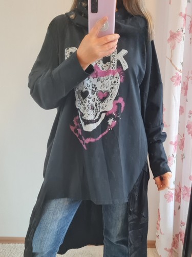 Skull shirt totenkopf vokuhila - shirt,