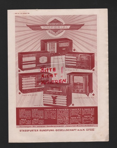 Stassfurt werbung 1936 - werbung,