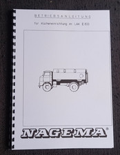 NVA ANLEITUNG LAK KÜCHENKOFFER  GULASCHKANONE,ROBUR,IFA W50,FELDKÜCHE 
