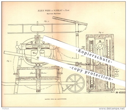 Original patent julius weiss - patent,