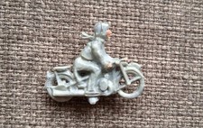 Wiking H0 Motorradfahrer grau