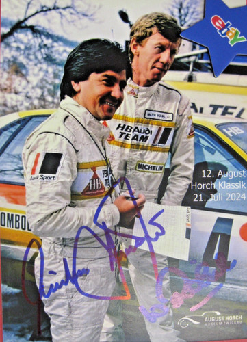 Neue rallye autogramm röhrl - rallye,