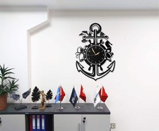 Metall Wanduhr Anker Design