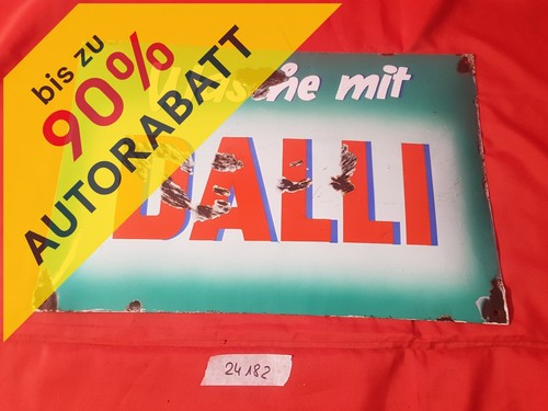 Schild emaille wasche mit - schild, "wasche