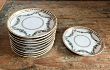 Untersetzer von Vista Alegre, Durchmesser 11 cm mit Muster Blumenranke