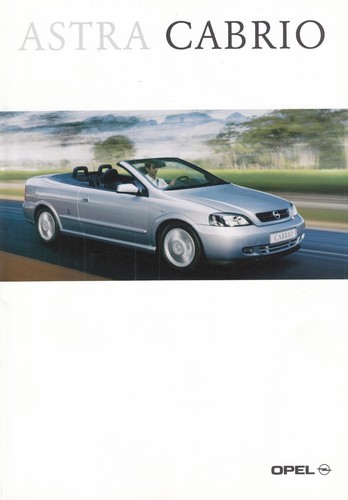 Opel astra cabrio prospekt - opel,