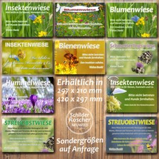 Schild insektenwiese - 🐞schild,