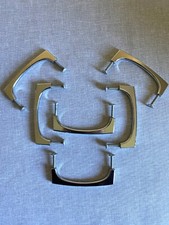 6 Stück gleiche chromglänzende Möbelgriffe Handgriffe Schrankgriffe Türgriffe