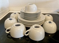 Clou & Classic Germany 6tlg. PorzellanKaffeeservice weiß Spülmaschinenfest weiß 