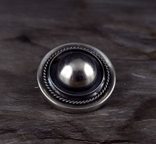 Brosche Silber 835 gewölbt