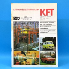 DDR KfT Kraftfahrzeugtechnik 10 1984 MZ ETZ 125/150 Honda VT 500 E Mazda 626 B