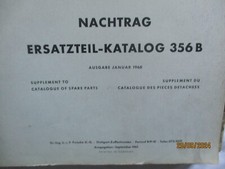Porsche Ersatzteilkatalog 01/1960 356B Nachtrag Gebraucht