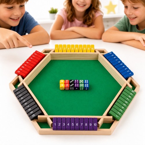 6spieler shut the box - shut,