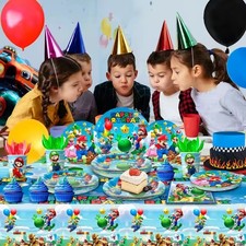 Super Mario Party Set 161-tlg – Geburtstag Deko & Partygeschirr Set