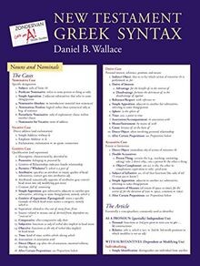 New testament greek syntax - testament,