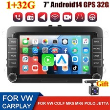 Für VW Golf 5 6 Polo 6R Touran Skoda Android 15 Autoradio GPS Navi Wifi MP5 2DIN