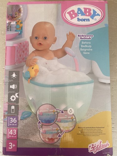 Baby born puppen - born, badewanne