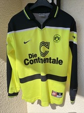 Borussia Dortmund BVB 1997/1998, Long Heim KIT Shirt Trikot M, Die Continentale