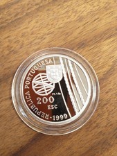 1 Unze Platin Münze "Morte no Mar" Portugal 200 Escudos