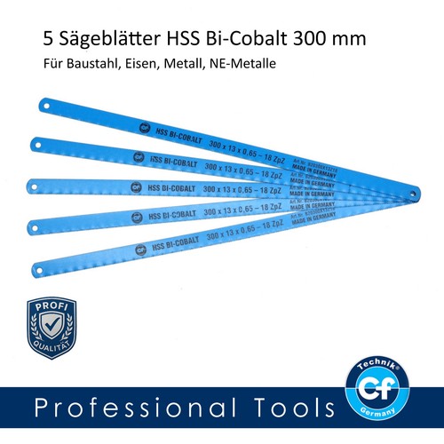 Hss cobalt sägeblatt - hss, bi-cobalt