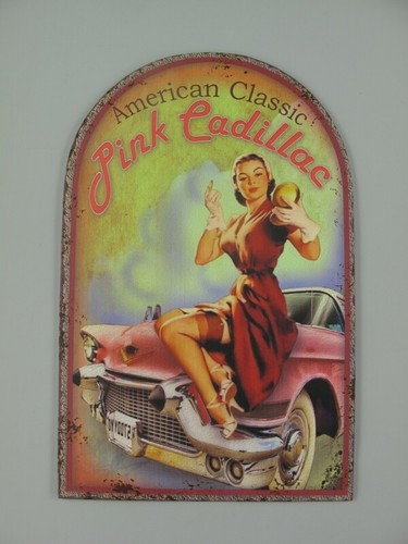 Blechschild wandschild pink - blechschild,