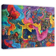 Leinwand Bilder Abstrakt Bunt Kunst Wandbilder XXL Groß Leinwandbild Wanddeko 14