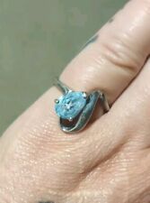 Ring Himmelblauer Topas Silber 18mm