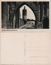 Ansichtskarte Jüterbog Blick durchs Dammtor 1920