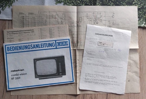 Ddr fernseher robotron - s/w,