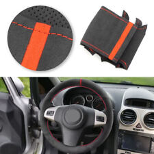 Rote Linie Leder Lenkradbezug