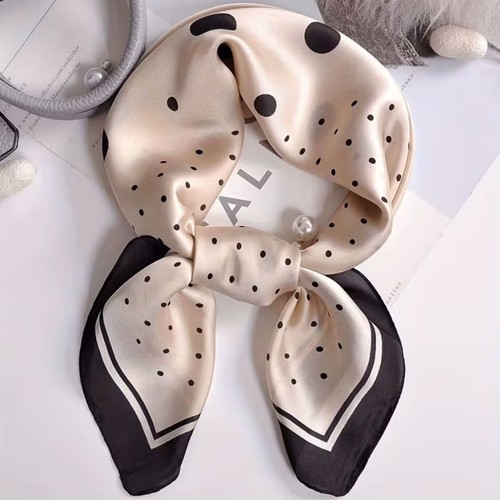 Polka dot schal 70x70 - 70x70, cm