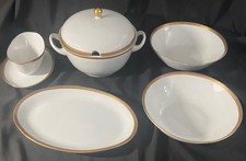 Wunsiedel Retsch Bavaria 5-teiliges Schüssel-Set weiß mit markantem Goldrand