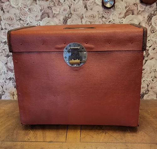 Lederner koffer hutschachtel - lederner,