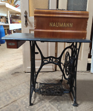 Alte Naumann Nähmaschine Gusseisenes Nähmaschinengestell  Deko Design Vintage
