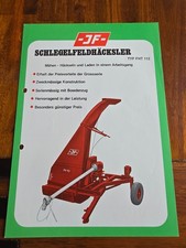 JF Landmaschinen Feldhäcksler TYP FH 112 Schlepper Prospekt Brochure d