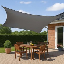 Sonnensegel 5x5m grau