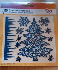 Stanzschablone Tanne 3 teilig Ideen Mit Herz 