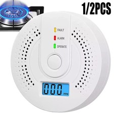 CO Melder Rauch-und Kohlenmonoxid-Melder, mit LCD Anzeige Prüftaste CO Alarm DHL