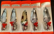 5 St. DOPPEL BLATT BLINKER 28g SPINNEX  Hecht Wels Angel Köder